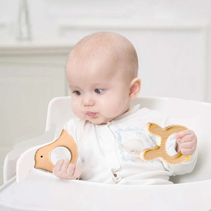 Whale Wooden Teether