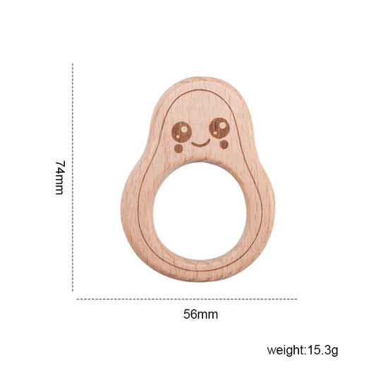 Avacado Wooden Teether