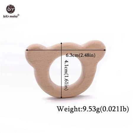 Bear Wooden Teether