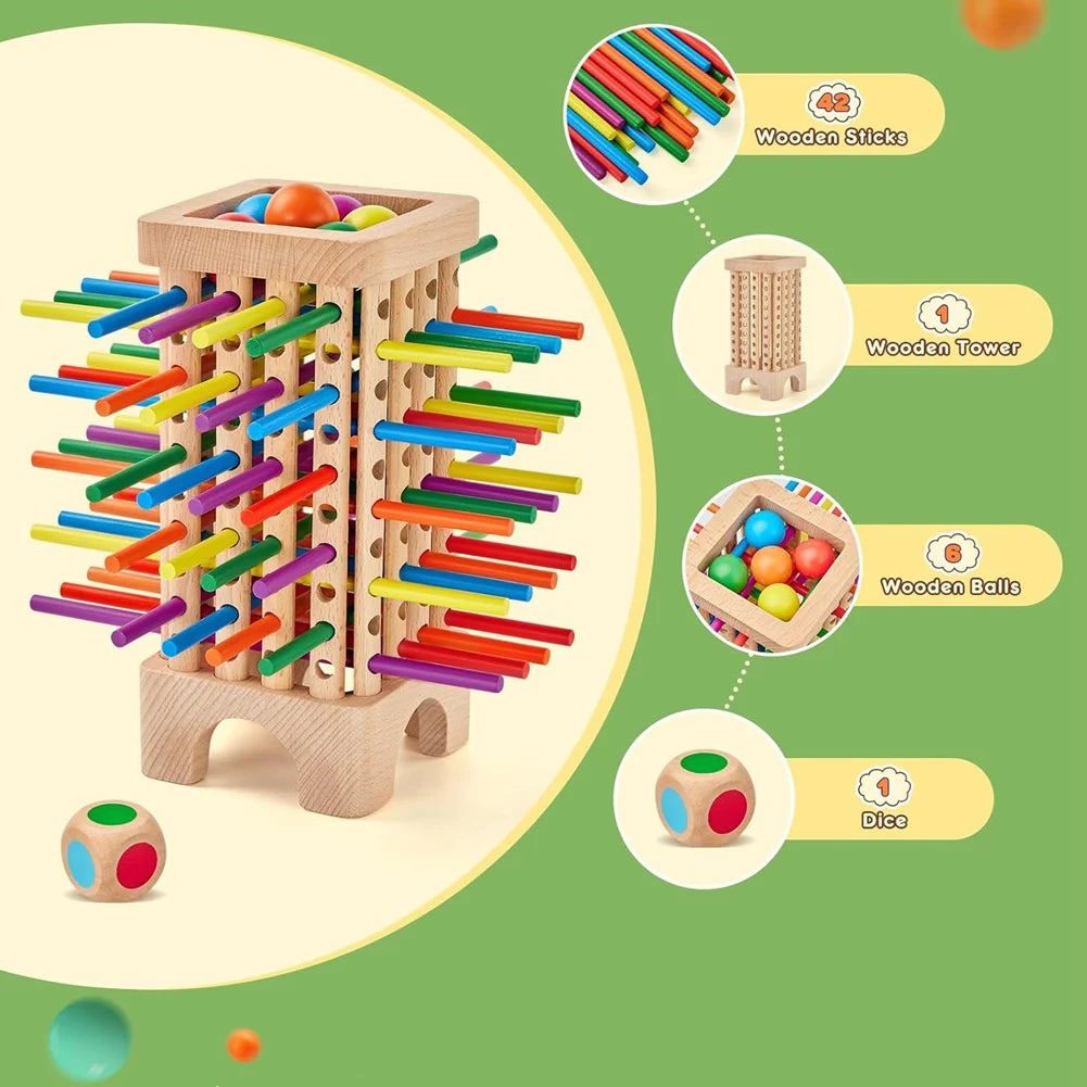 Wooden trick sticks