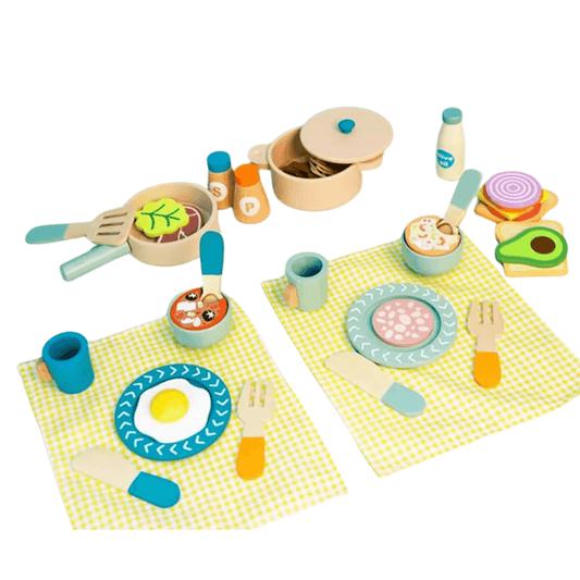 21pc Wooden Cooking Set