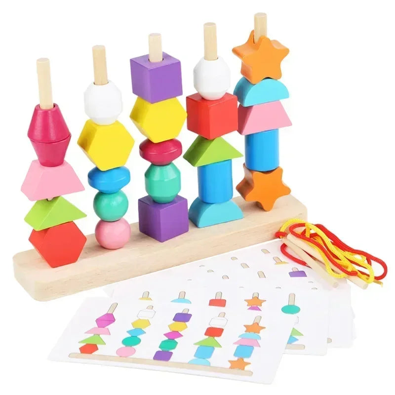 Wooden Stacking Toy - Shapes