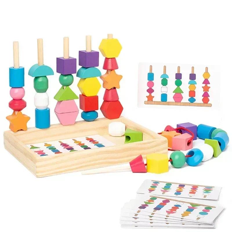 Wooden Stacking Toy - Shapes
