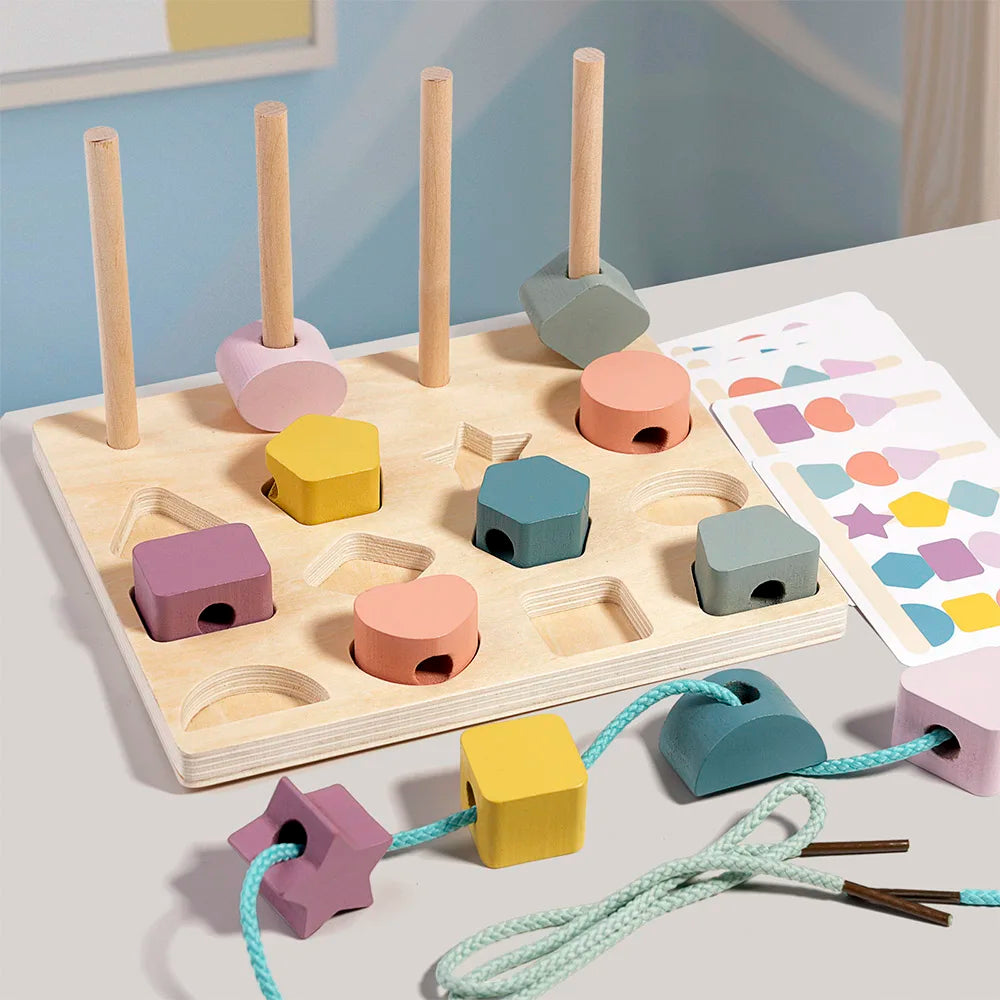 Wooden Stacking Toy & Sorting Puzzle