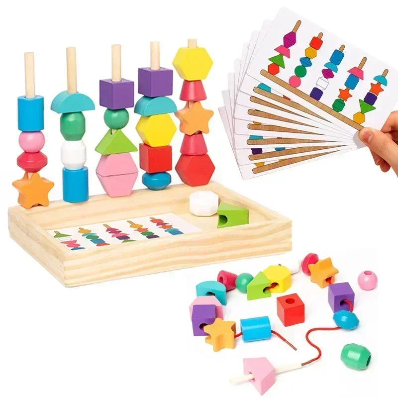 Wooden Stacking Toy - Shapes