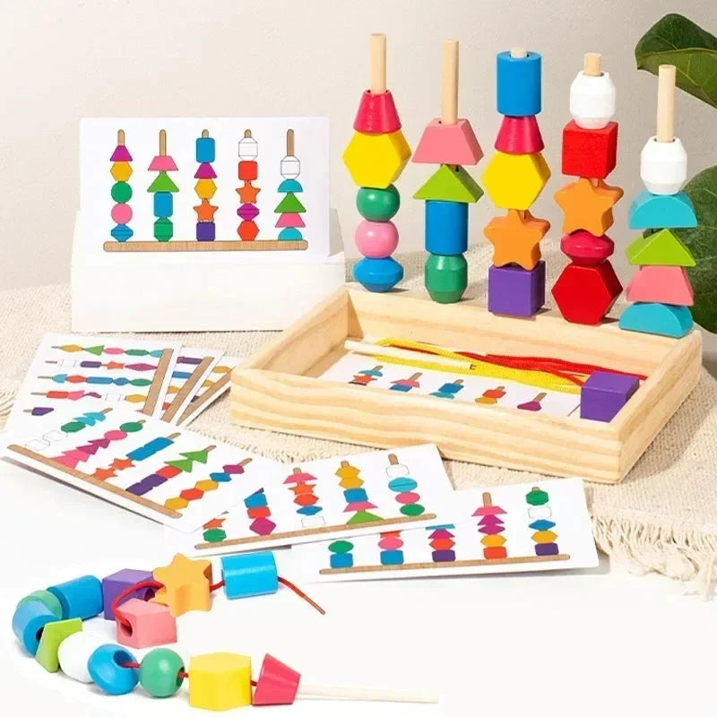 Wooden Stacking Toy - Shapes