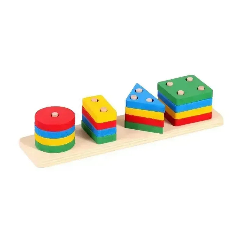 Wooden Stacking Toy - Shapes
