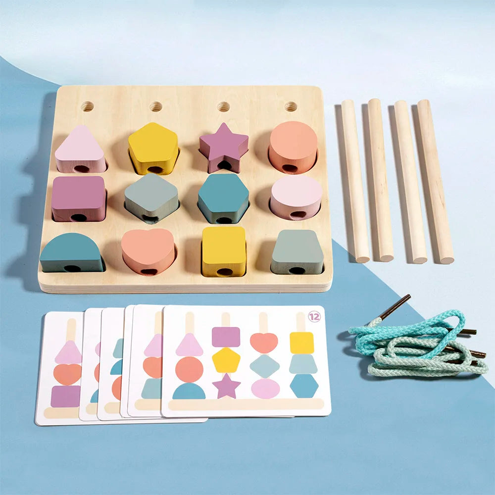 Wooden Stacking Toy & Sorting Puzzle