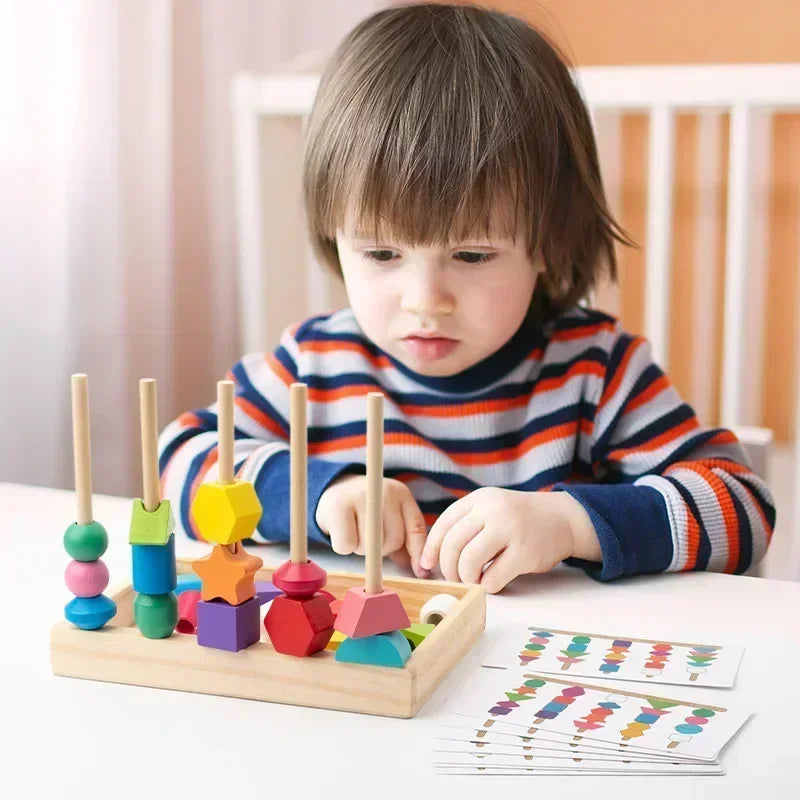 Wooden Stacking Toy - Shapes